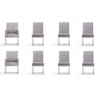 Manhattan Comfort 6-DC2930-GY Element Grey Dining Chairs (Set of 8)